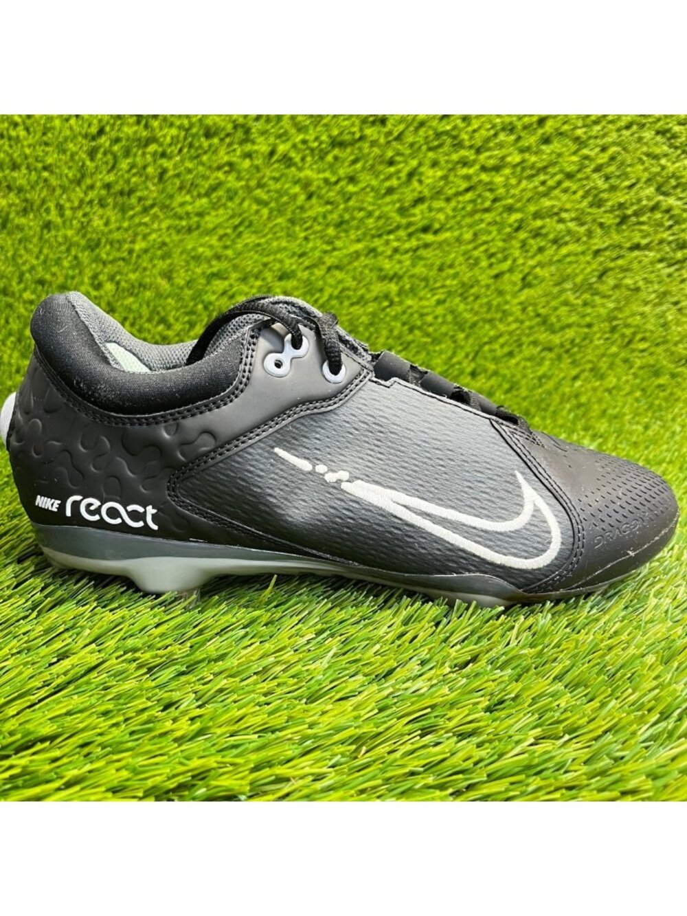 Nike HyperDiamond 4 Elite Womens Size 8 Black Running Outdoor Softball Cleats